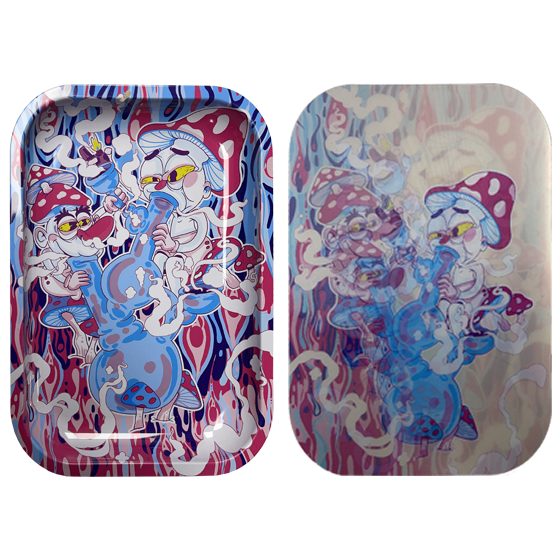 [17328] 3D HOLOGRAPHIC TRAY 10X7 MUSHOROOM HIGH ALTERNATIV