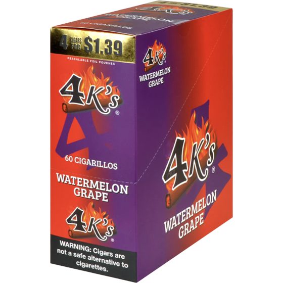 [26518] 4K'S 15CT 4/$1.39 WATERMELON GRAPE