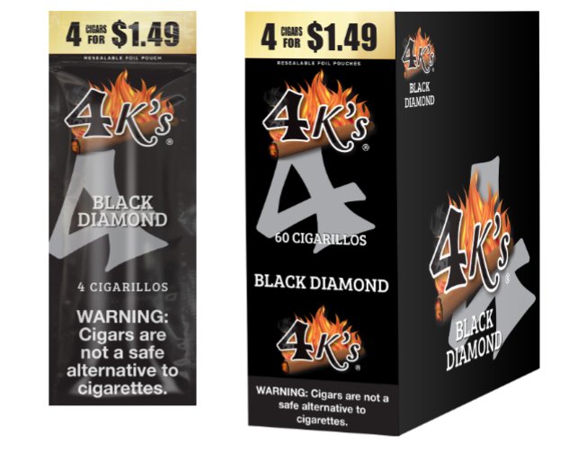 [26505] 4K'S 15CT 4/$1.49 BLACK DIAMOND