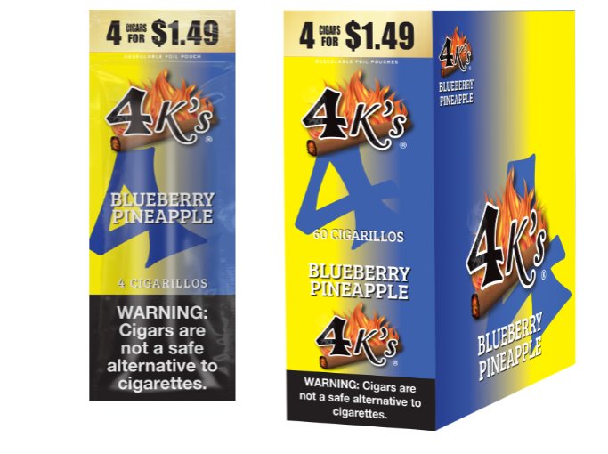 [25640] 4K'S 15CT 4/$1.49 BLUEBERRY PINEAPPLE