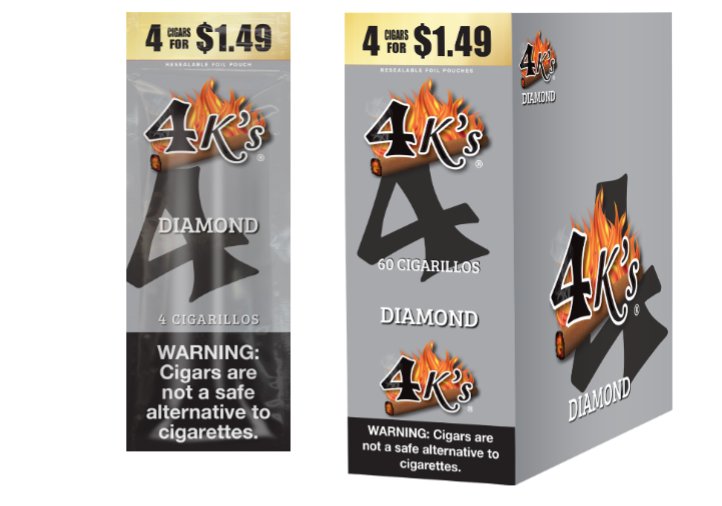 [26502] 4K'S 15CT 4/$1.49 DIAMOND