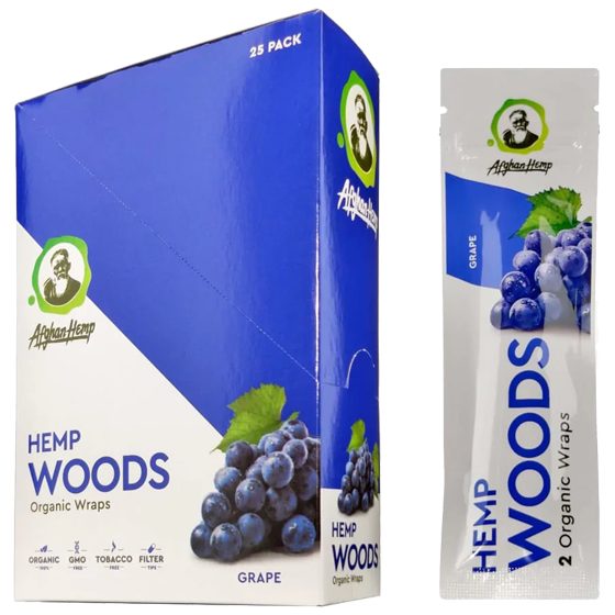 [27018] AFGHAN HEMP WOOD 25CT GRAPE