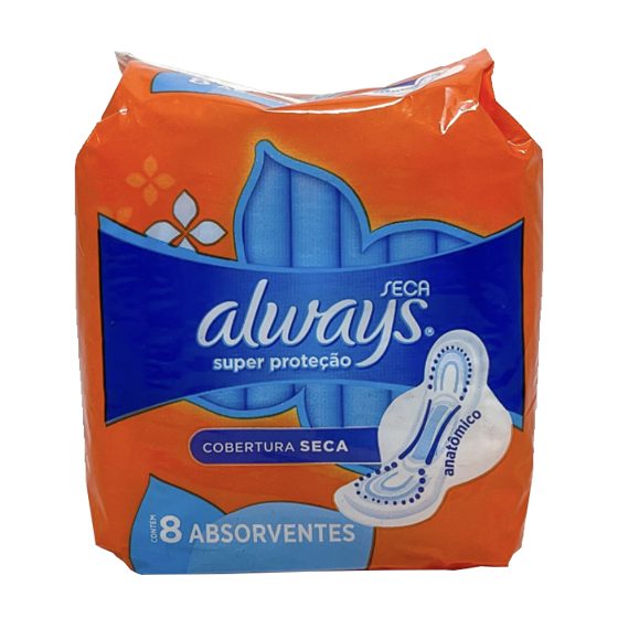 [23791] ALWAYS 8CT DRY W/WINGS (IMP)