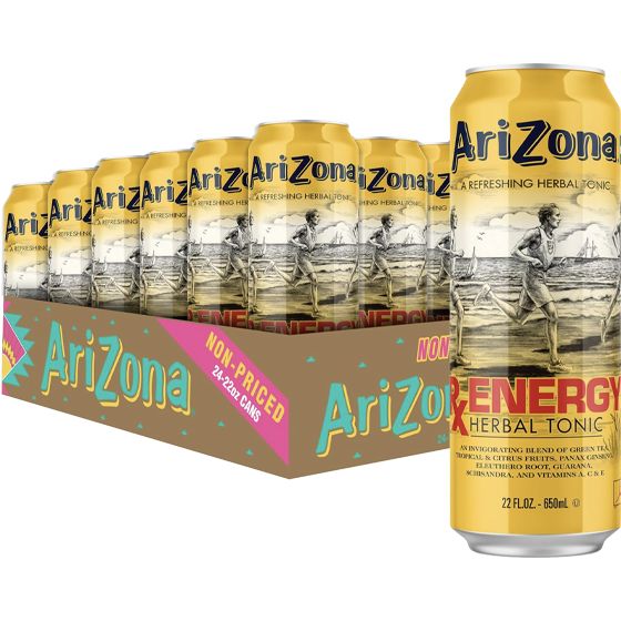 [22154] ARIZONA 24CT 22FL OZ RX ENERGY HERBAL TONIC