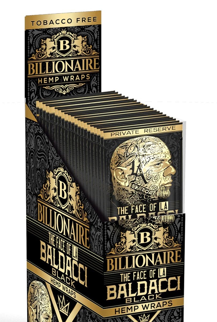 BILLIONAIRE WRAPS 25CT BALDACCI BLACK