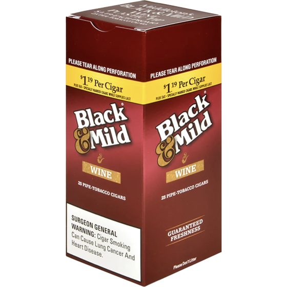 [20146] BLACK & MILD 25CT $1.19 PT WINE