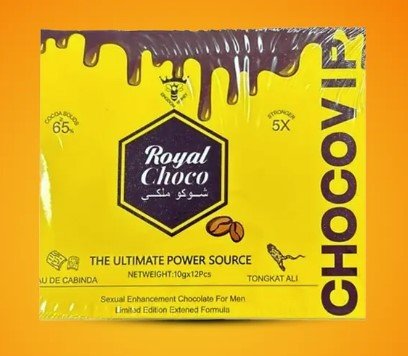 CHOCO VIP 12CT ROYAL CHOCO YELLOW BOX