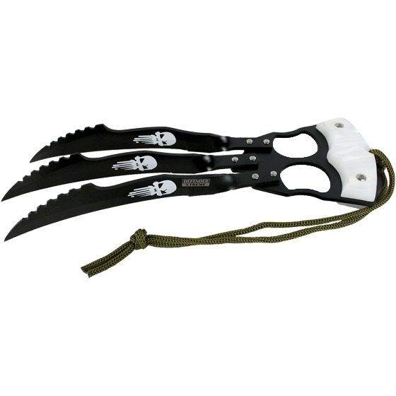 [9421] CLAW 10" SKULL BLACK