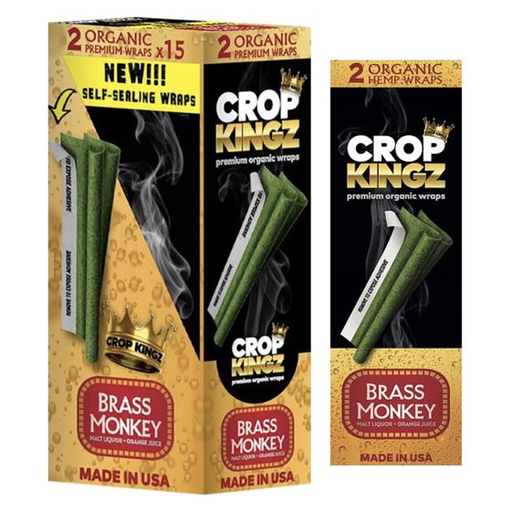 [23802] CROP KINGZ WRAPS 15/2CT BRASS MONKEY
