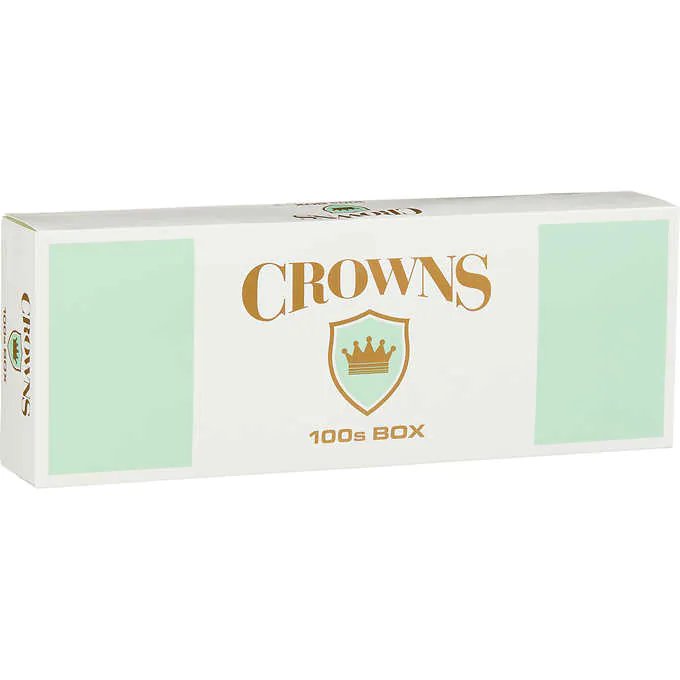[40203] CROWNS BOX 100 MENTHOL GREEN