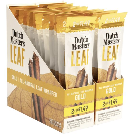[42134] DUTCH LEAF 30CT 2/$1.49 GOLD