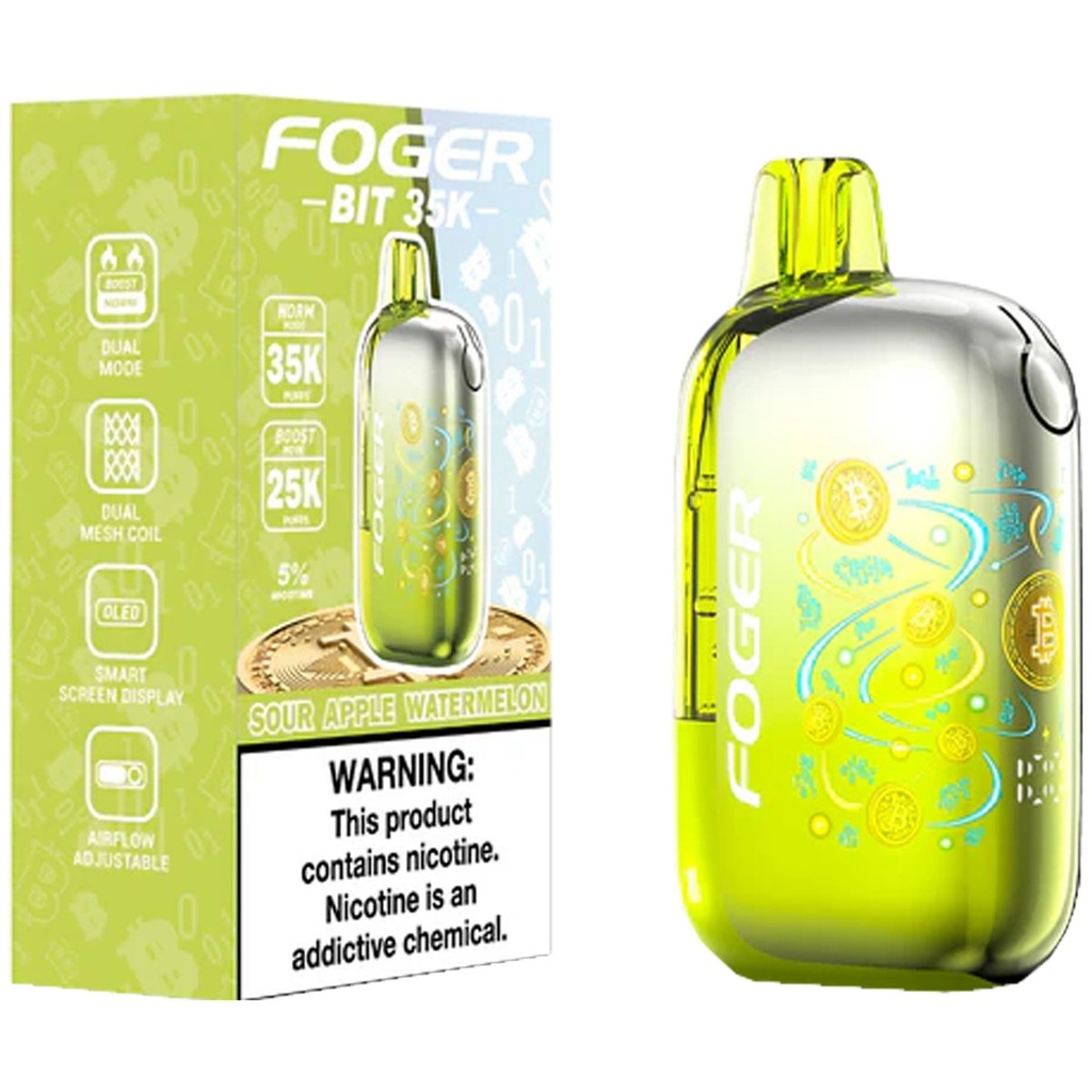 [15113] FOGER BIT 35K SOUR APPLE WATERMELON