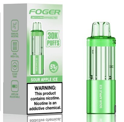 [15047] FOGER POD SOUR APPLE ICE