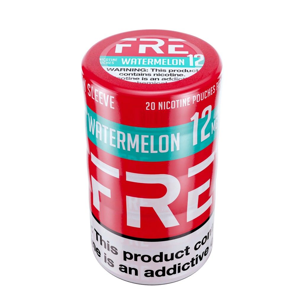 [36785] FRE NICOTINE POUCH 12MG 5CT WATERMELON