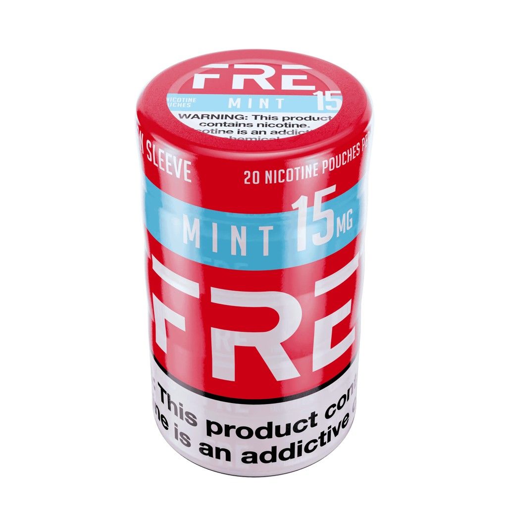 [36749] FRE NICOTINE POUCH 15MG 5CT MINT