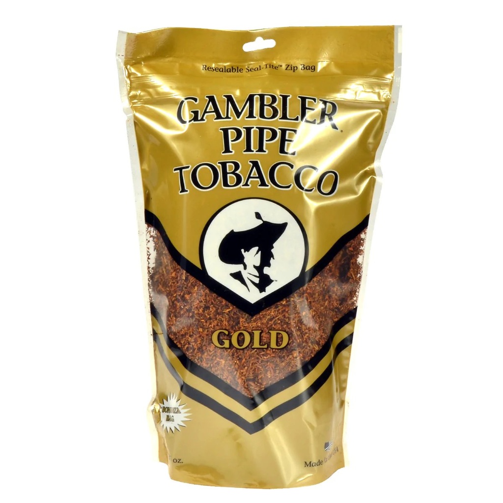 [1306] GAMBLER TOBACCO 16OZ GOLD