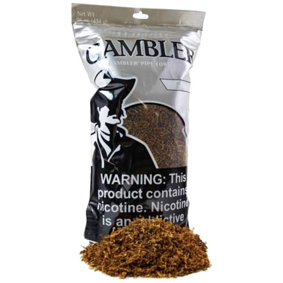 [1305] GAMBLER TOBACCO 16OZ SILVER