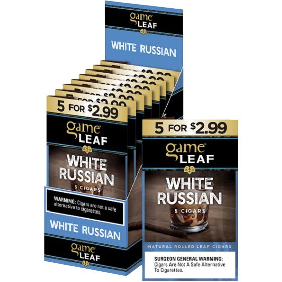 [23148] GAME LEAF $2.19 10/3CT WHITE RUSSIAN