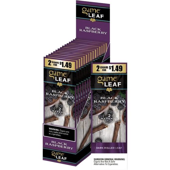 [1439] GAME LEAF 15CT 2/$1.49 BLACK RASPBERRY