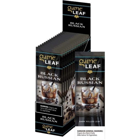 [1469] GAME LEAF 15CT 2/$1.49 BLACK RUSSIAN