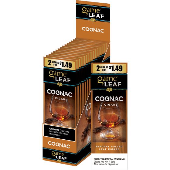 [1431] GAME LEAF 15CT 2/$1.49 COGNAC