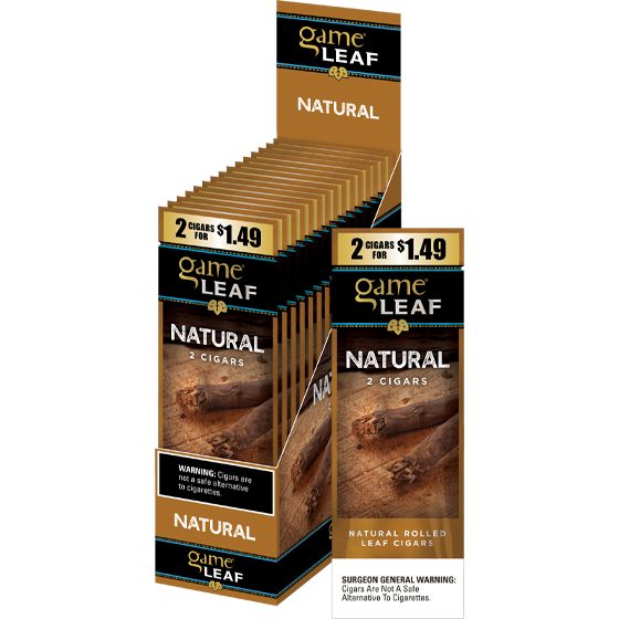 [1433] GAME LEAF 15CT 2/$1.49 NATURAL