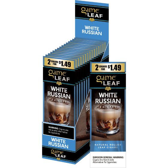 [1435] GAME LEAF 15CT 2/$1.49 WHITE RUSSIAN