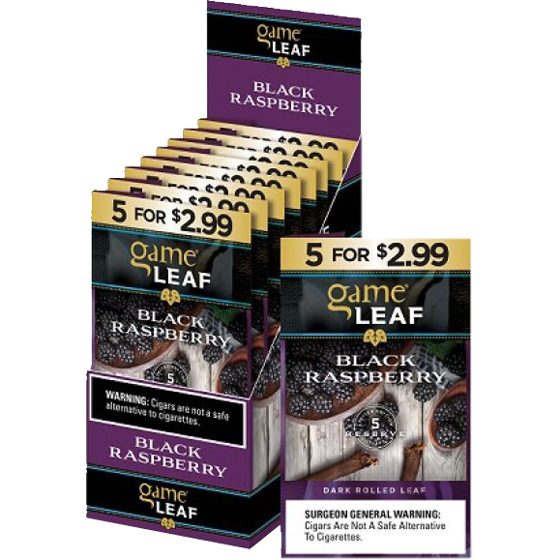[1495] GAME LEAF 8CT 5/$2.99 BLACK RASPBERRY
