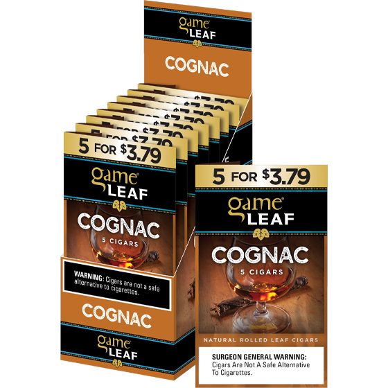 [1485] GAME LEAF 8CT 5/$3.79 COGNAC