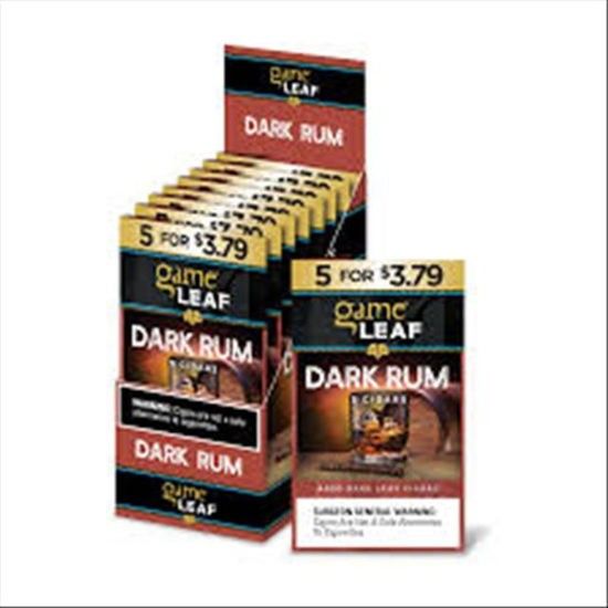 [1487] GAME LEAF 8CT 5/$3.79 DARK RUM