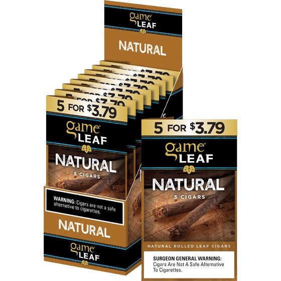 [1488] GAME LEAF 8CT 5/$3.79 NATURAL