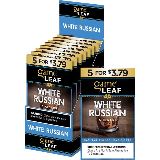 [1492] GAME LEAF 8CT 5/$3.79 WHITE RUSSIAN