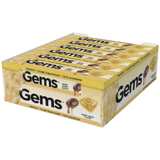 GEMS COUGH DROPS 12CT HONEY LEMON