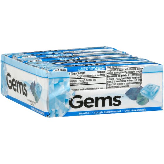 GEMS COUGH DROPS 12CT MENTHOL