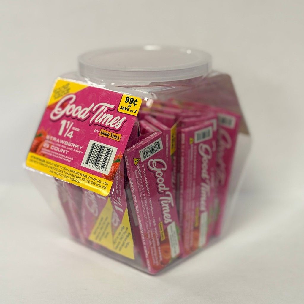[35453] GOOD TIMES 25CT JAR $.99 1.25 STRAWBERRY