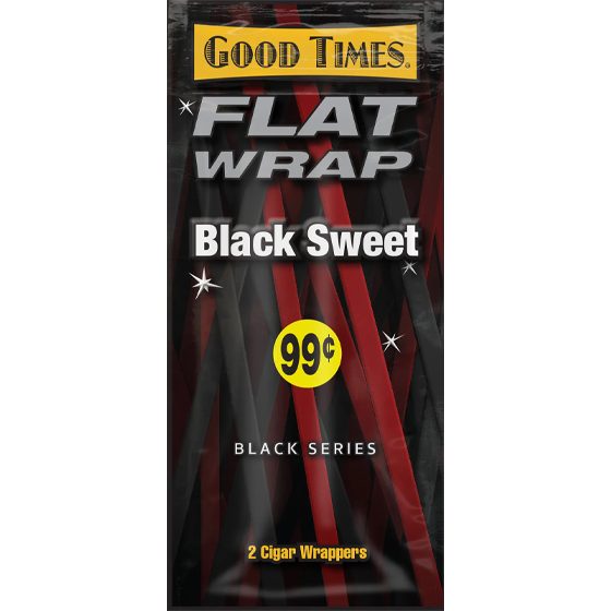 [24886] GOOD TIMES 25CT FLAT WRAP BLACK SWEET