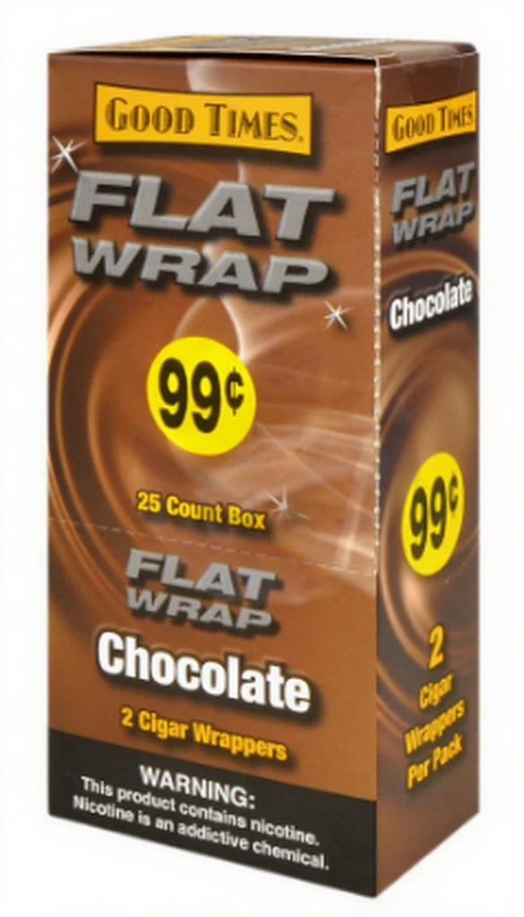 [22116] GOOD TIMES 25CT FLAT WRAP CHOCOLATE