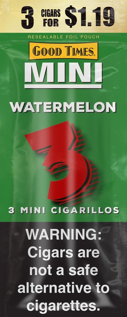 [26527] GOOD TIMES MINI 15CT 3/$1.19 WATERMELON