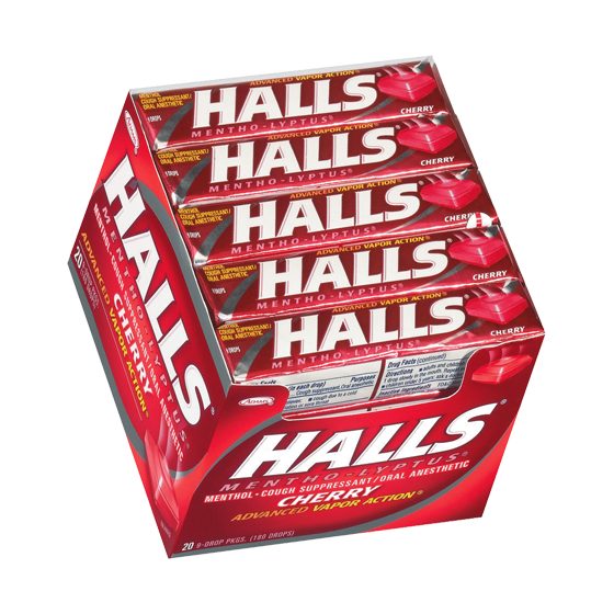 [21887] HALLS 20CT CHERRY