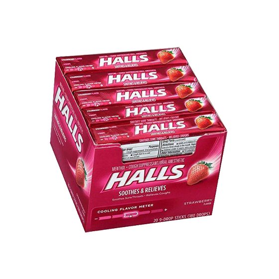 [21898] HALLS 20CT STRAWBERRY