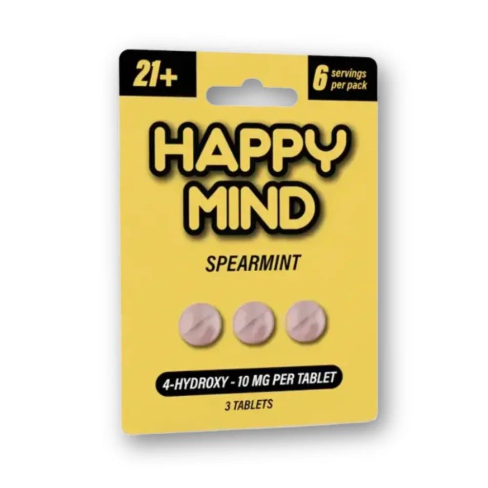 [70454] HAPPY MIND 10CT 3-TAB 10MG BLUE RAZZ