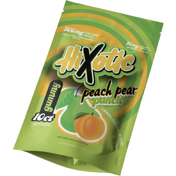 [70122] HIXOTIC GUMMY 10CT PEACH PEAR