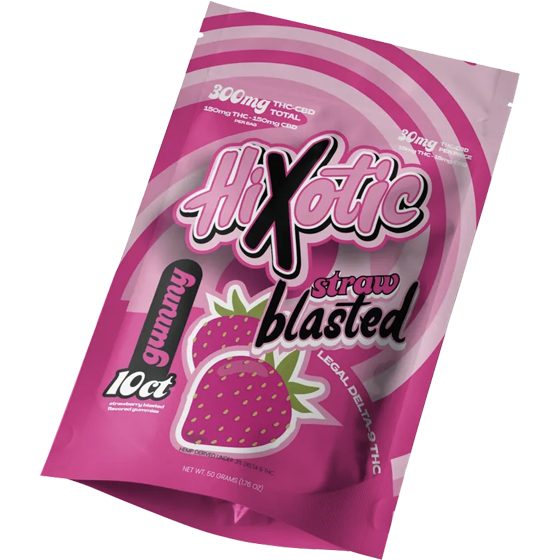 [70123] HIXOTIC GUMMY 10CT STRAW BLAST