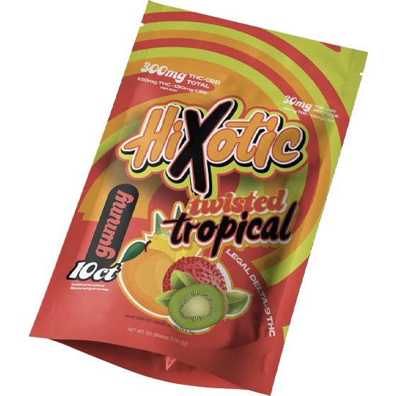 [70124] HIXOTIC GUMMY 10CT TWISTED TROPICAL