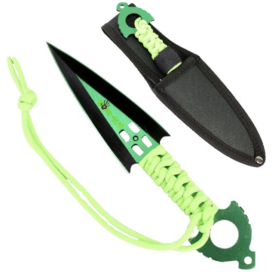 KARAMBIT 6" ZOMBIE WAR GREEN