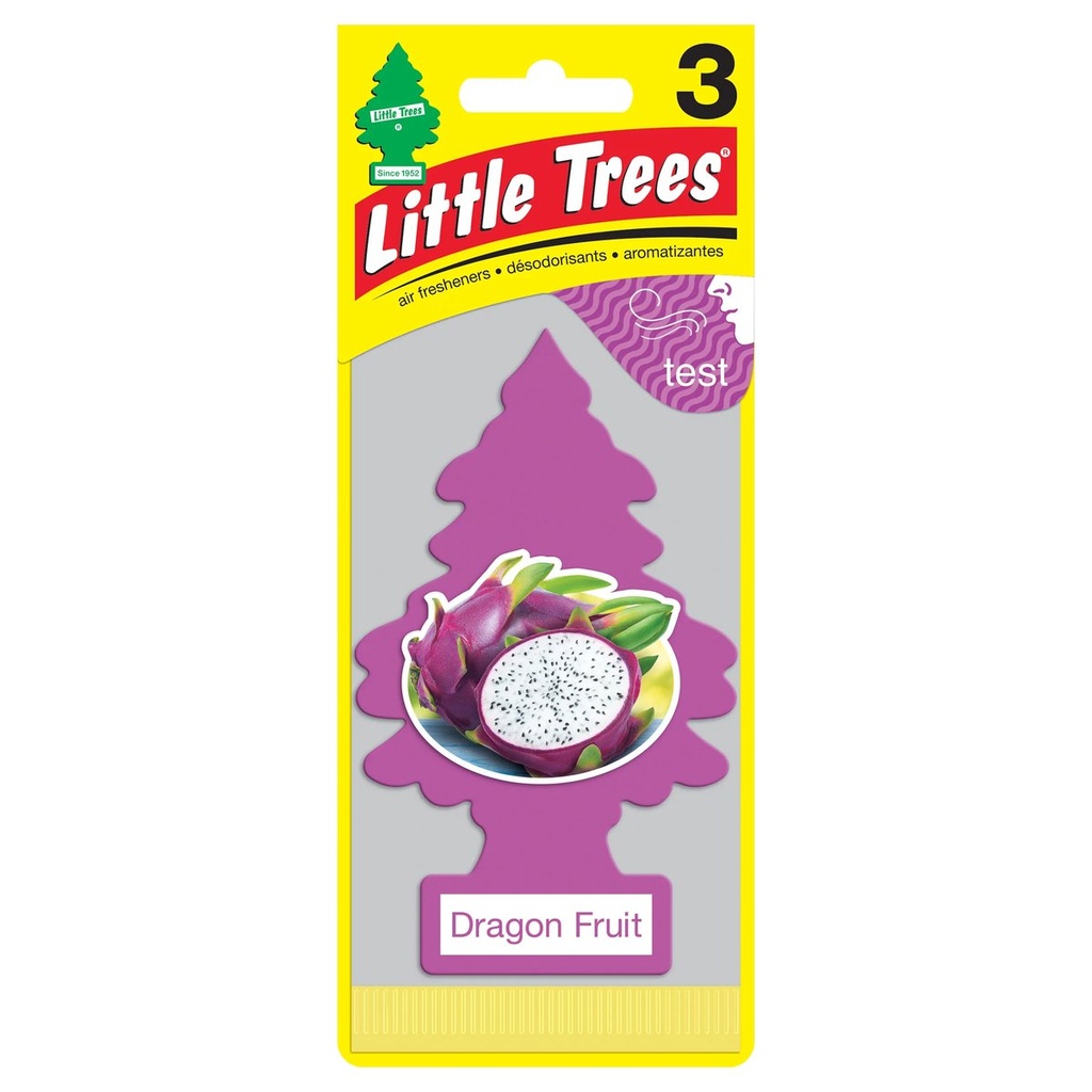 [24406] LITTLE TREES STRIP 24CT DRAGON FRUIT