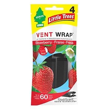 [23752] LITTLE TREES VENT WRAP 4/4CT STRAWBERRY
