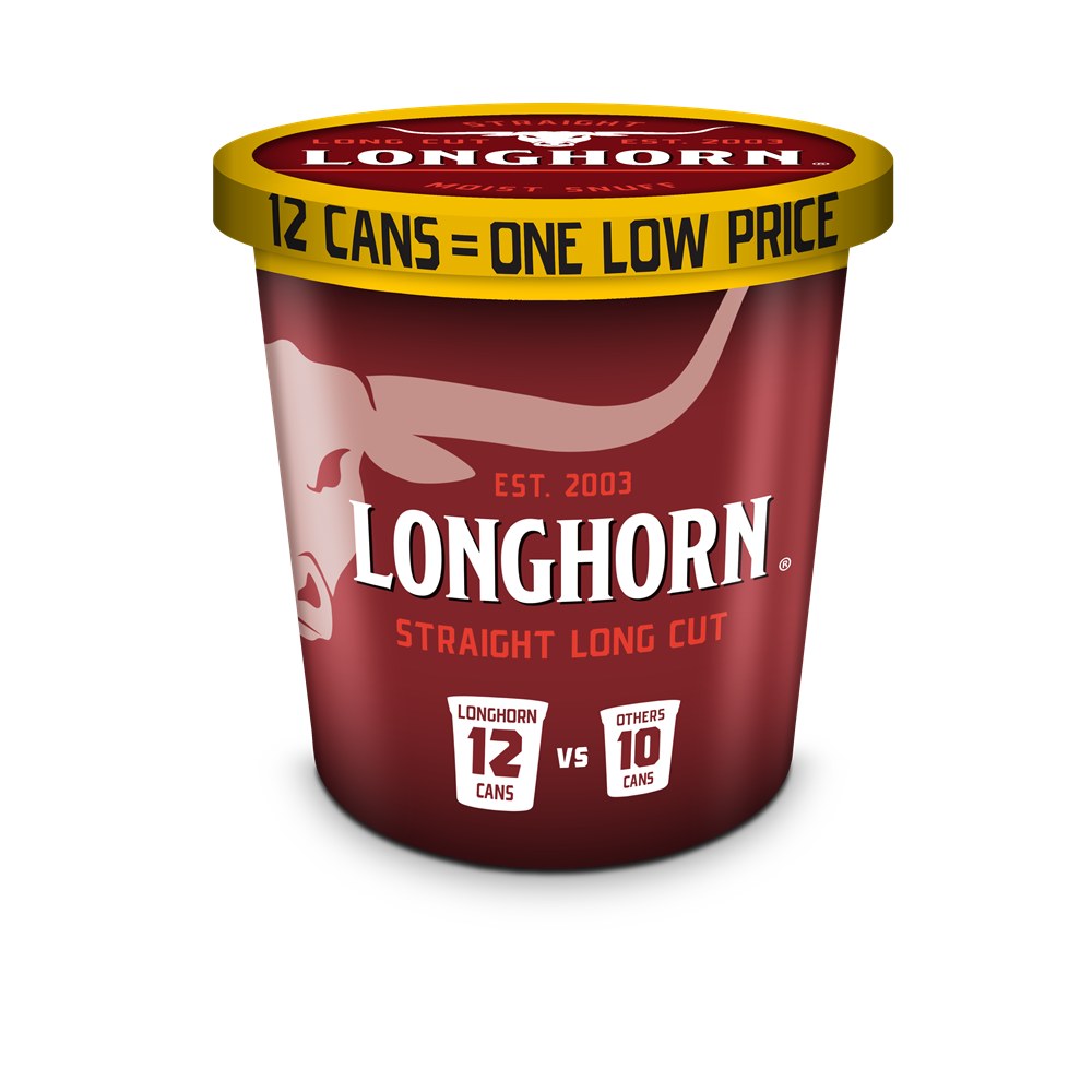 [1148] LONGHORN TUB 14.4OZ LONG CUT STRAIGHT