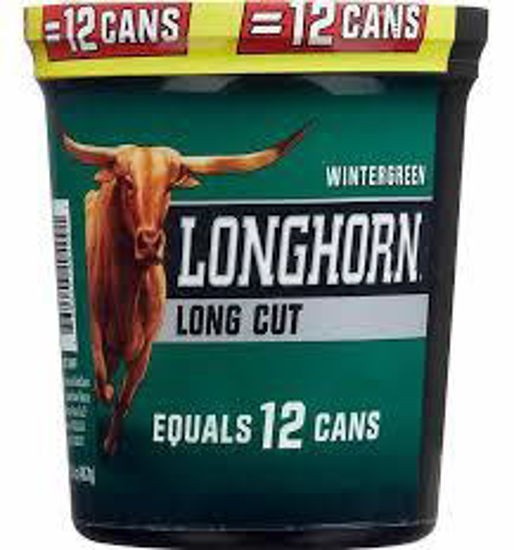 [1151] LONGHORN TUB 14.4OZ LONG CUT WINTERGREEN