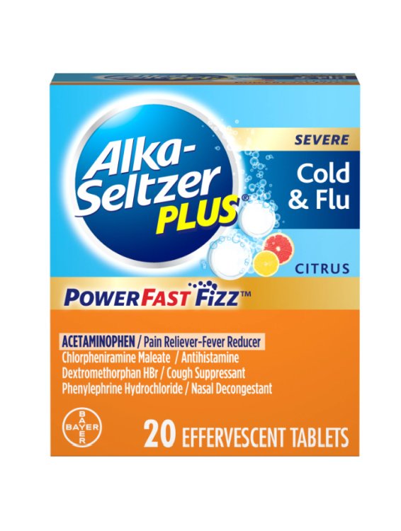 [21326] MED BOX 20CT ALKA SELTZER PLUS COLD & FLUE CITRUS
